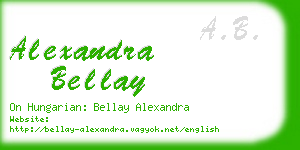 alexandra bellay business card